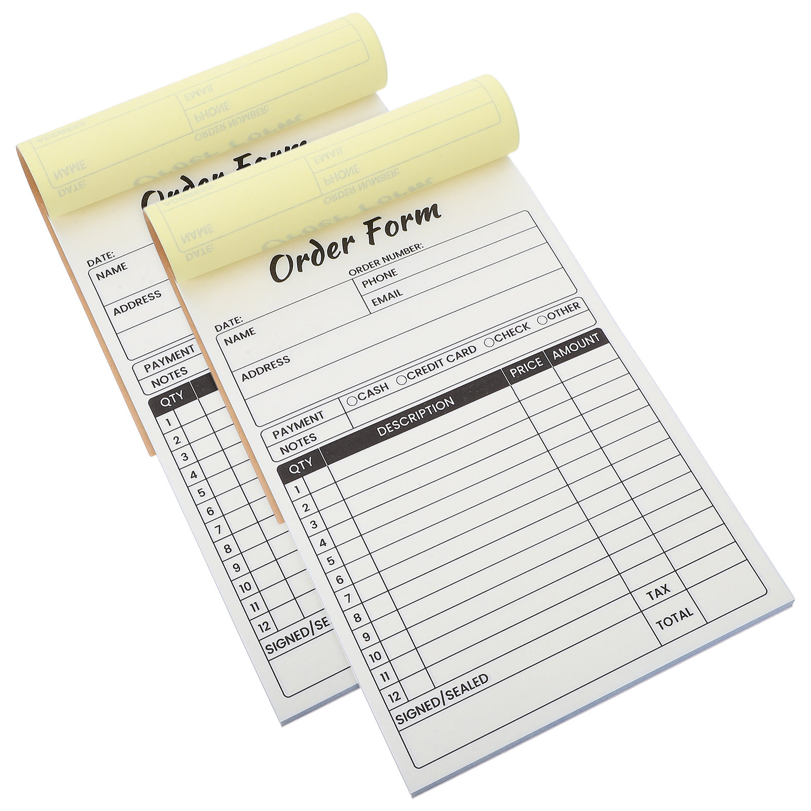 Carbon Copy Book - 2 pcs Business Invoice Receipt Book