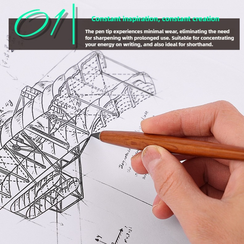 Wooden Eternal Pencil No Sharp - Stationery Office review and price
