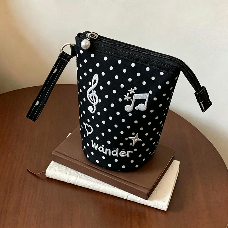 Kawaii Polka Dot Music Note Em - Pencil Case Large review and price