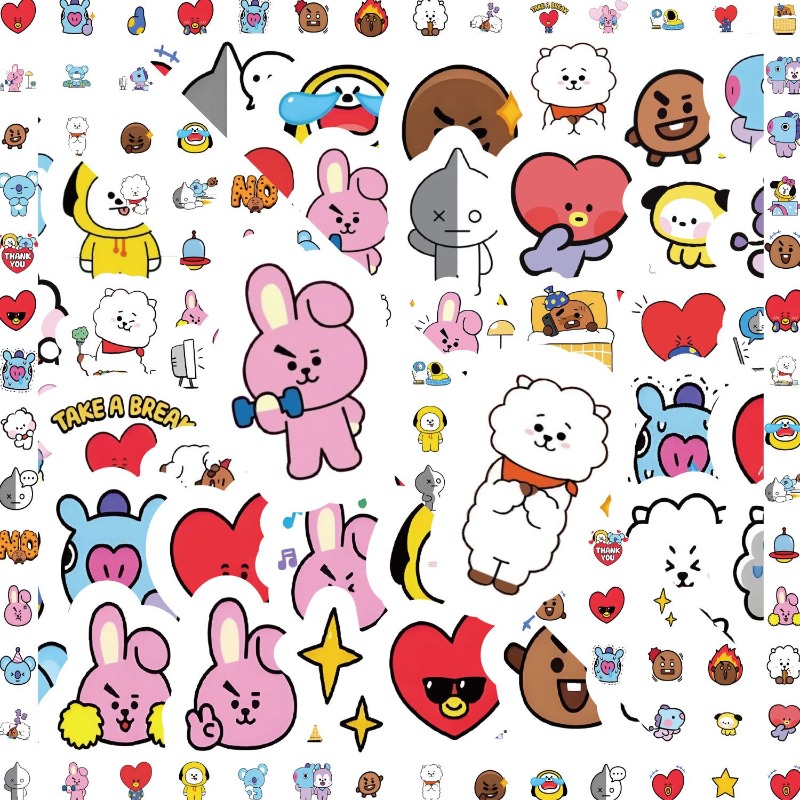 BT21 koya RJ tata Shooky Mang  - Memo Pad Sticky review and price