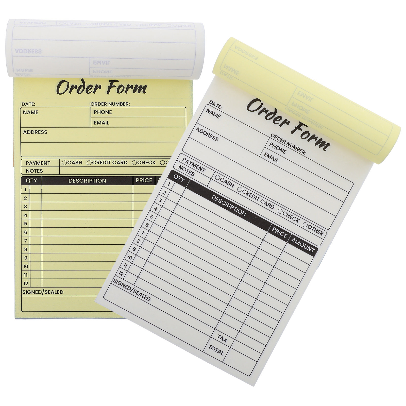 2 pcs Business Invoice Receipt - Carbon Copy Book review and price