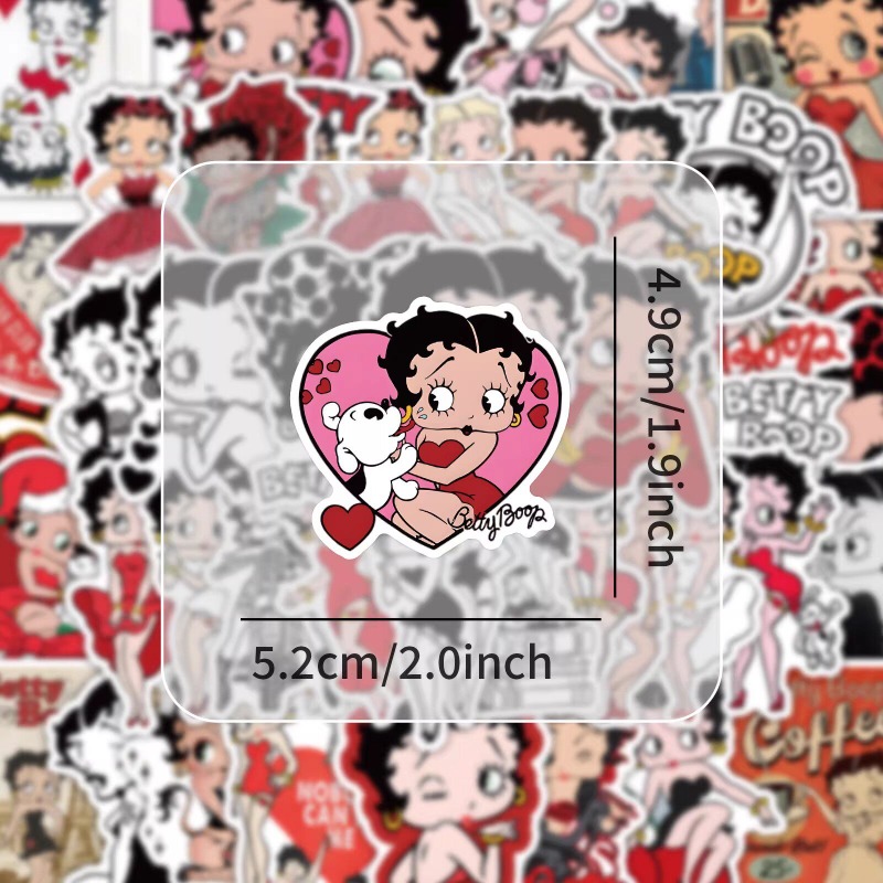 New 50PCS Betty Boop Sticker A - Memo Pad Sticky review and price